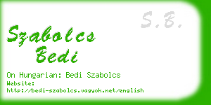 szabolcs bedi business card